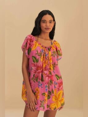 FARM RIO Summer Fruit Mini Dress Swim Cover  Brand New With The Tags • Medium